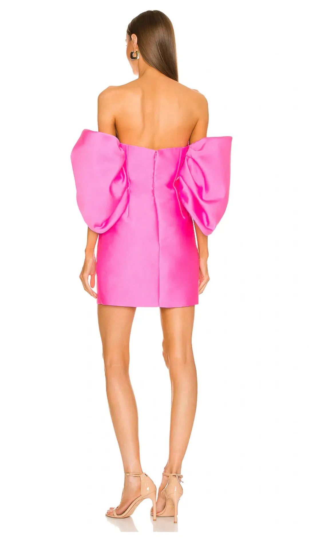Solace London Elina Mini Dress Pink Size AU 10 for rent on The Volte - main image