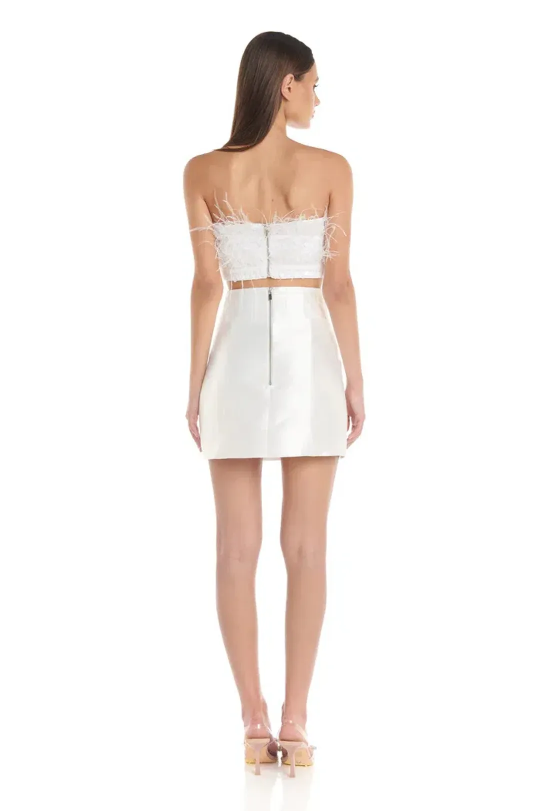 Eliya The Label Simone Skirt And Heather Top White Small / AU 8 for rent on The Volte - main image