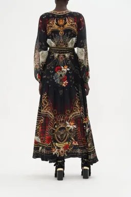 Camilla Robbie Williams 'Do I Entertain You" V Neck Belted Dress Print Size 14 for rent on The Volte - image 3