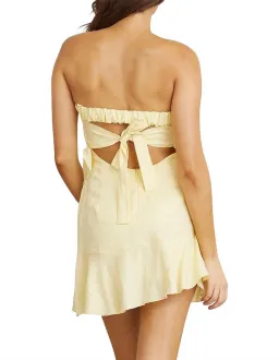 Bec and Bridge Frou Frou Mini Dress Yellow Size 10 for rent on The Volte - image 2