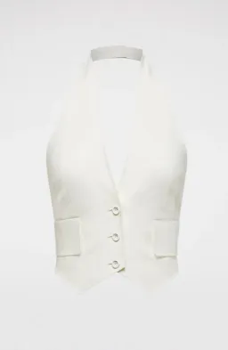Scanlan Theodore Double Cotton Waistcoat and Trousers Set Alabaster Size 8  for rent on The Volte - image 6