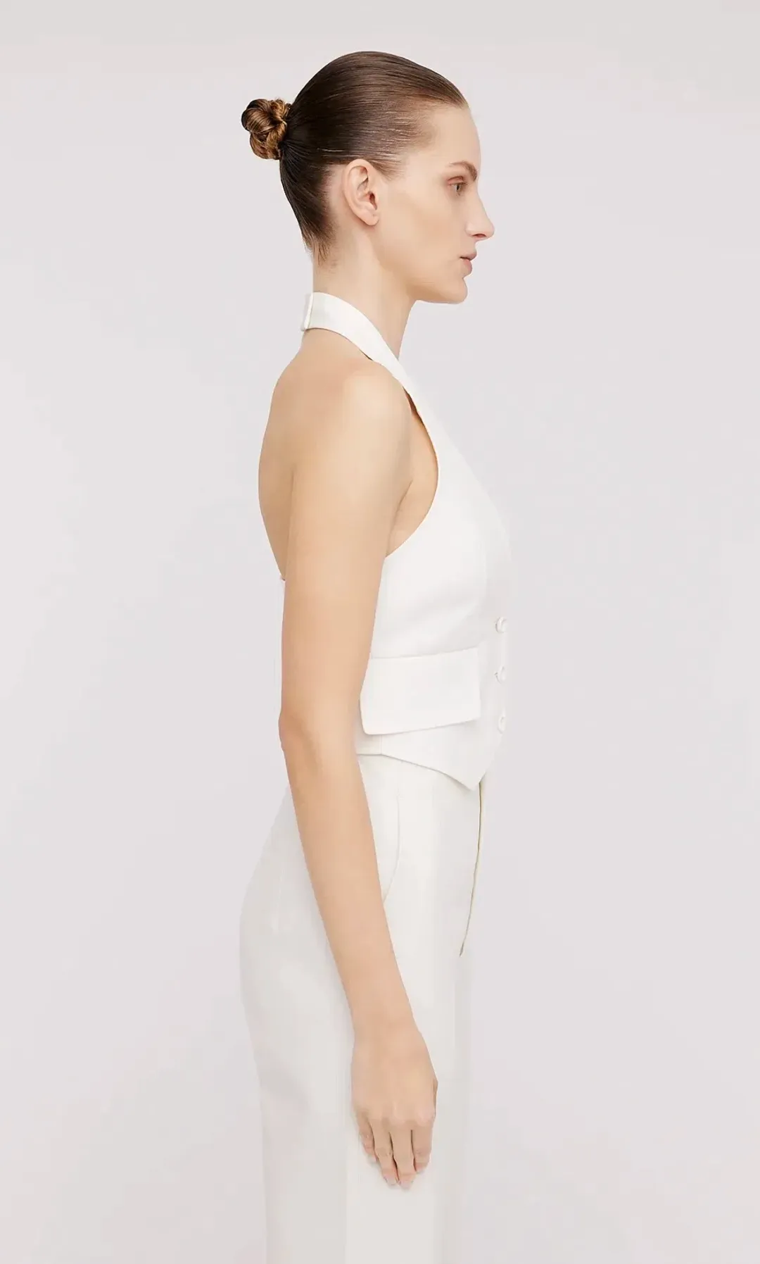 Scanlan Theodore Double Cotton Waistcoat and Trousers Set Alabaster Size 8  for rent on The Volte - main image