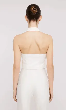 Scanlan Theodore Double Cotton Waistcoat and Trousers Set Alabaster Size 8  for rent on The Volte - image 3