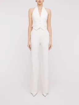 Scanlan Theodore Double Cotton Waistcoat and Trousers Set Alabaster Size 8  for rent on The Volte - image 1
