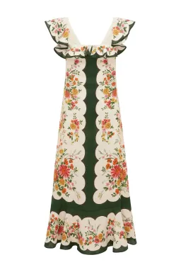 Alemais - Elisabetta Ruffle Midi Dress - Size 14 for rent on The Volte - image 6
