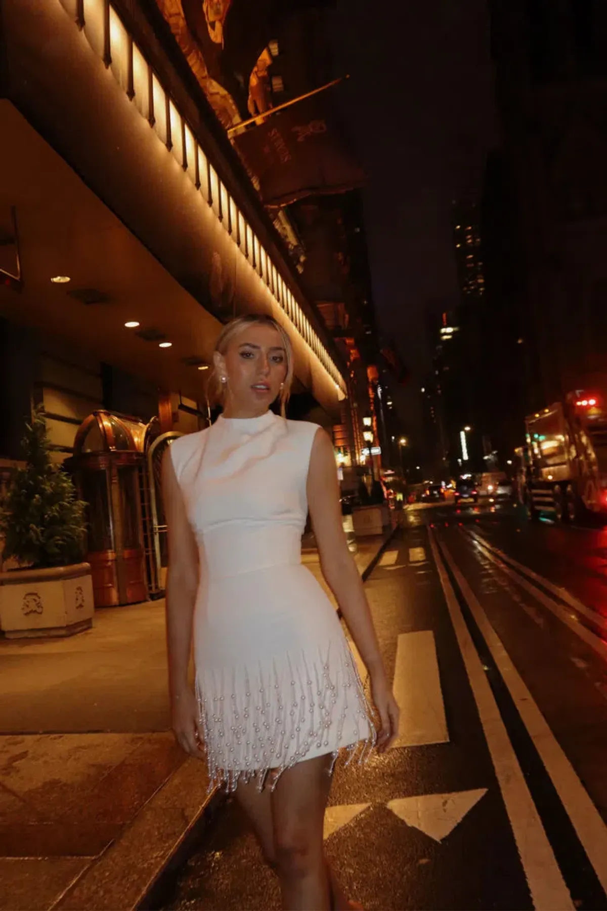 Odd Muse - The Ultimate Muse Pearl Drop Sleeveless Dress | Size L (12) for rent on The Volte - main image