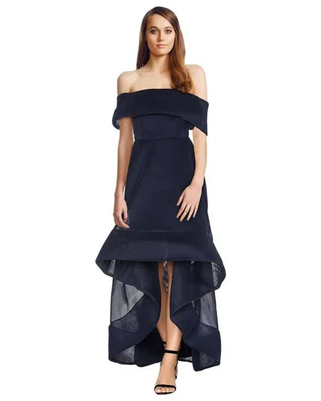 Bronx And Banco Tulip Dress Navy Size 6 for rent on The Volte - main image