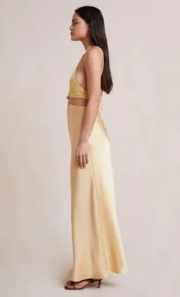 Bec & Bridge Carrie Halter Maxi Dress Yellow Size 8 for rent on The Volte - image 4