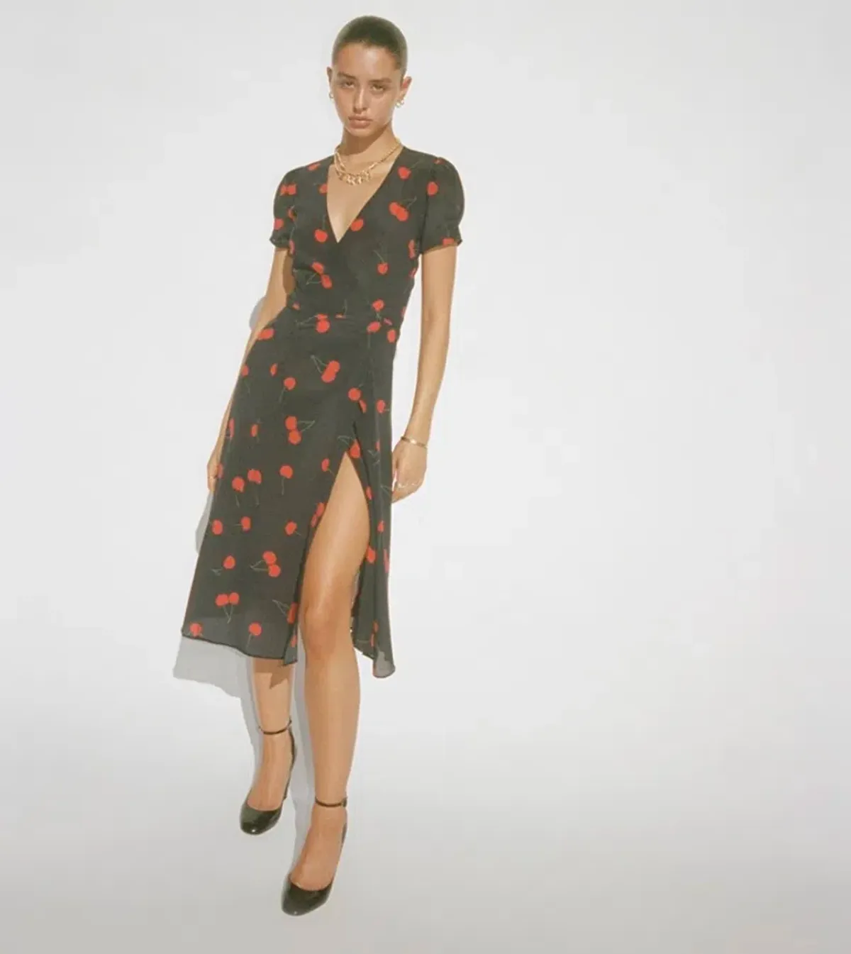 Realisation Par Teale Wild Cherry Dress Print Size 10  for rent on The Volte - main image