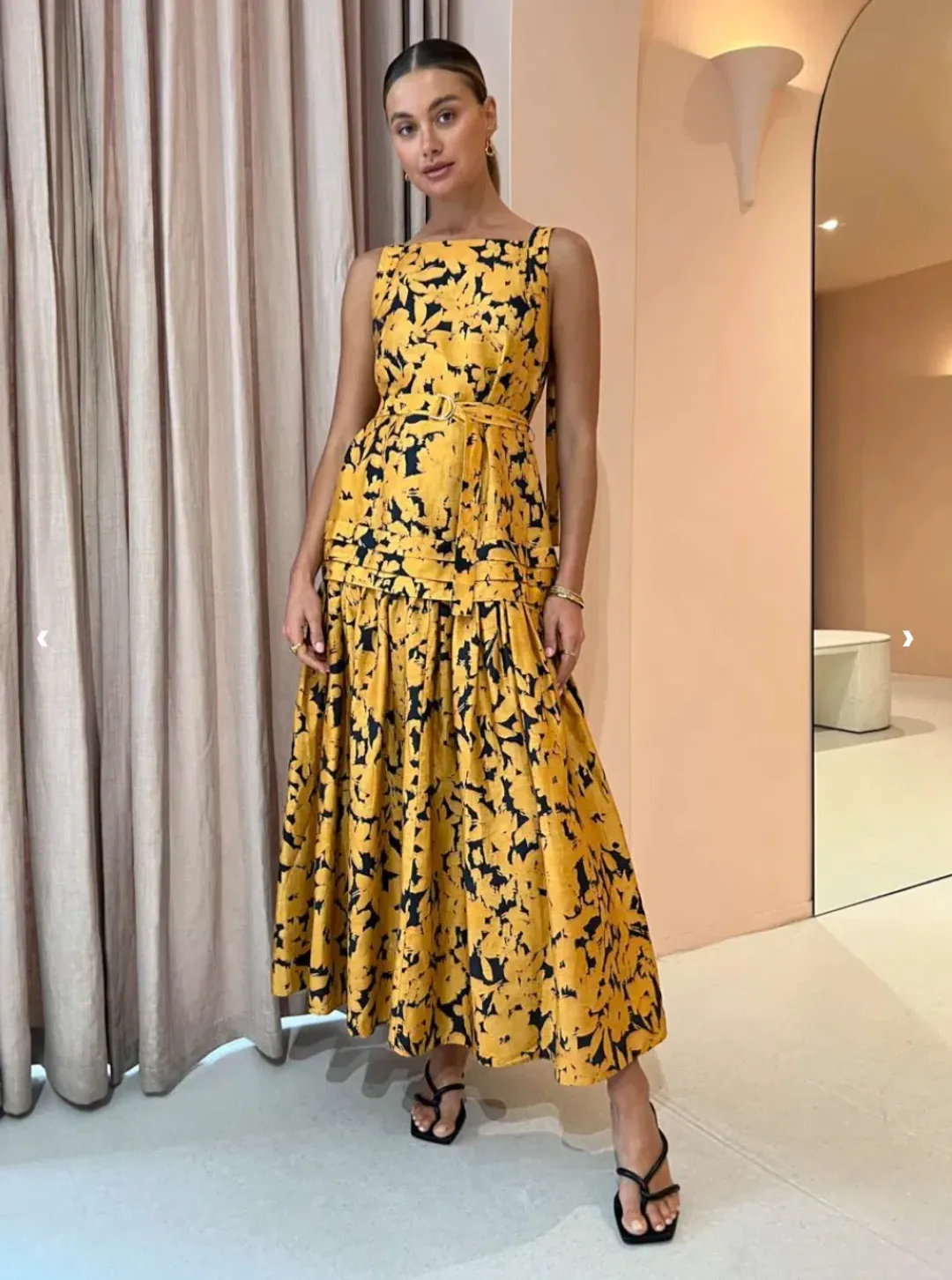 ACLER Astoria Dress in Night Garden Size 10 for rent on The Volte - main image