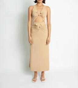 Christopher Esber Scoop Neck S Buckle Tank Top Tan Size 8 for rent on The Volte - image 1