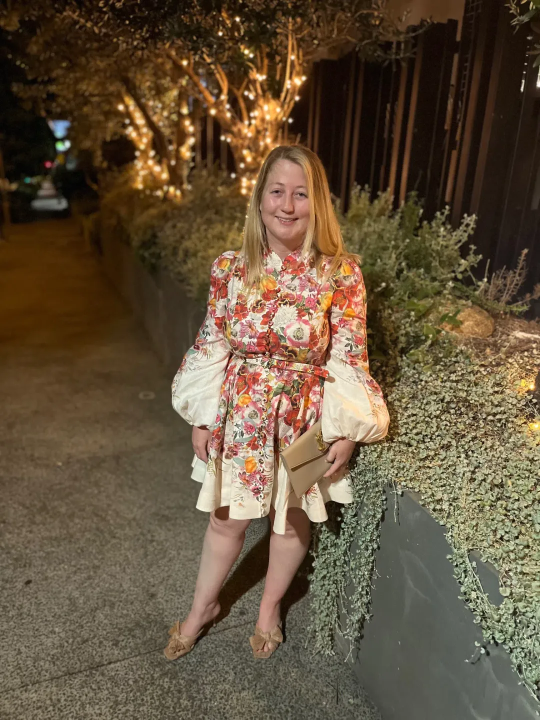 Zimmermann Wonderland Buttoned Mini Dress Floral Size 3 / Au 14 for rent on The Volte - main image