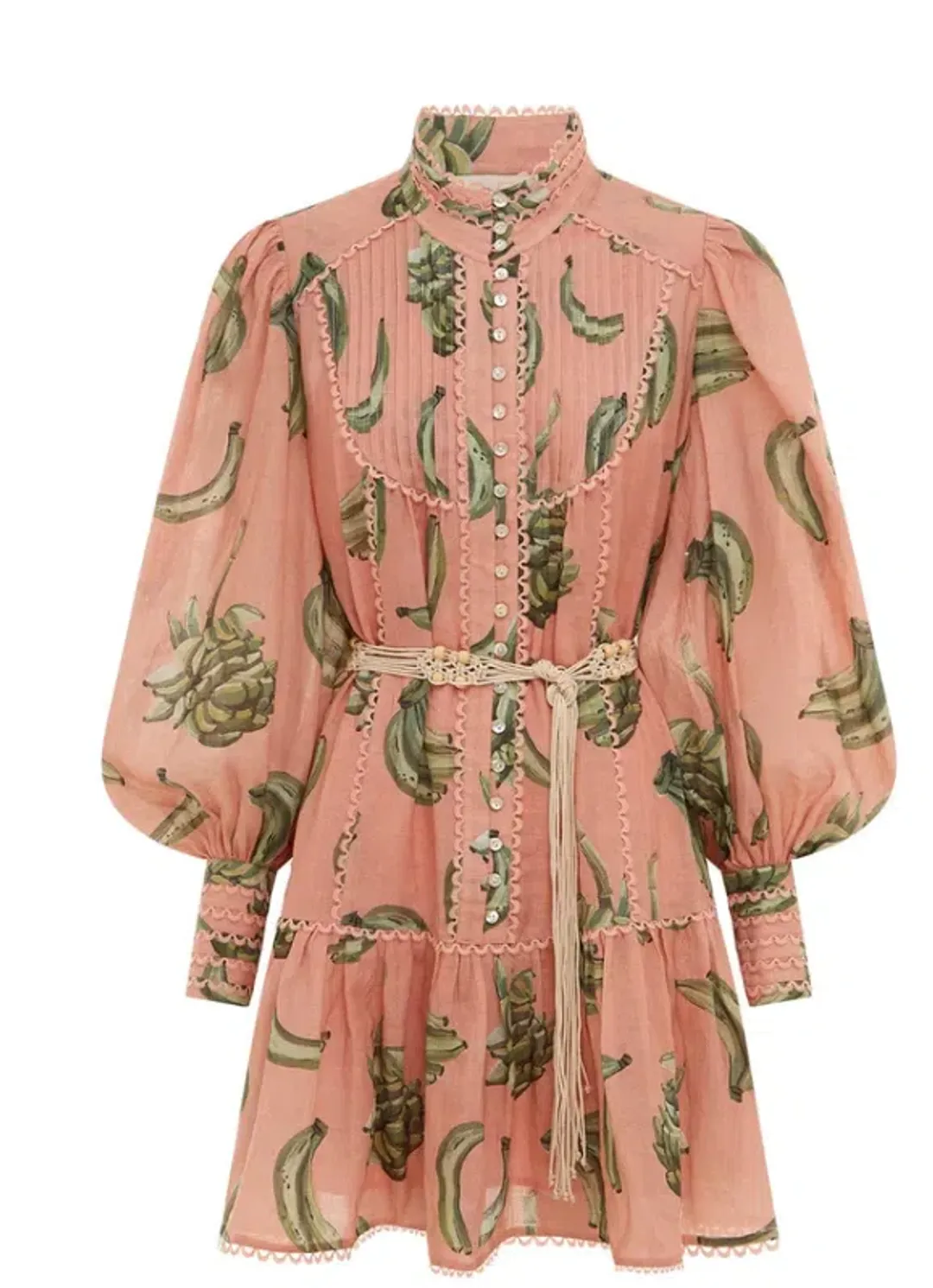 Alemais Bananarama Mini Dress Pink Size AU 10 for rent on The Volte - main image