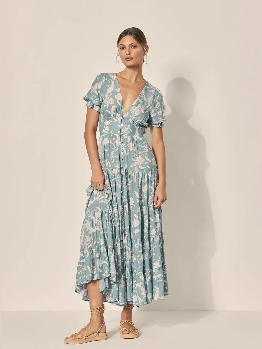 Kivari Mavi Maxi Dress Floral Size 8 for rent on The Volte - main image
