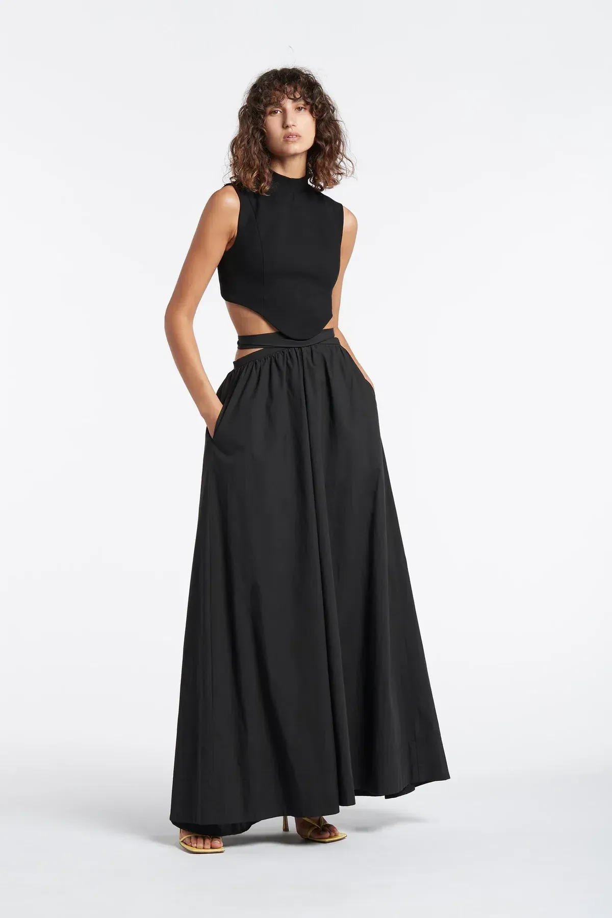 Sir the Label Signe Deconstructed Gown Black Size 6 for rent on The Volte - main image