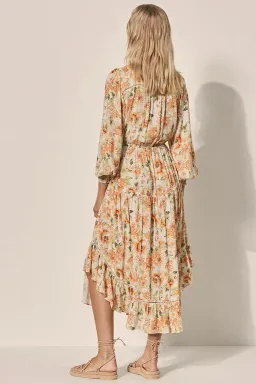 Kivari Everly Tie Front Midi Dress Floral Size 6 for rent on The Volte - image 3
