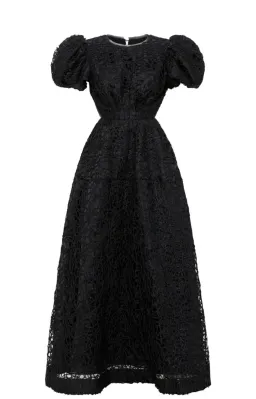 Aje Patina Lace Midi Dress Black Size 8 for rent on The Volte - image 4