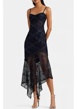 Manning Cartell Parlour Games Balconette Dress Navy Size 6 for rent on The Volte - image 1