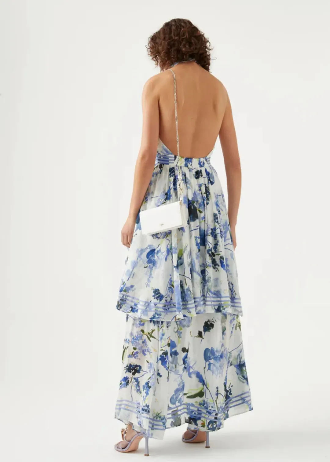 Aje Sienna Maxi Dress Lavenders of Provence Print Size 12 for rent on The Volte - main image