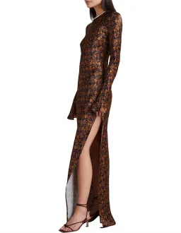 Bec & Bridge Checkmate Maxi Dress Brown Size 10 for rent on The Volte - image 2