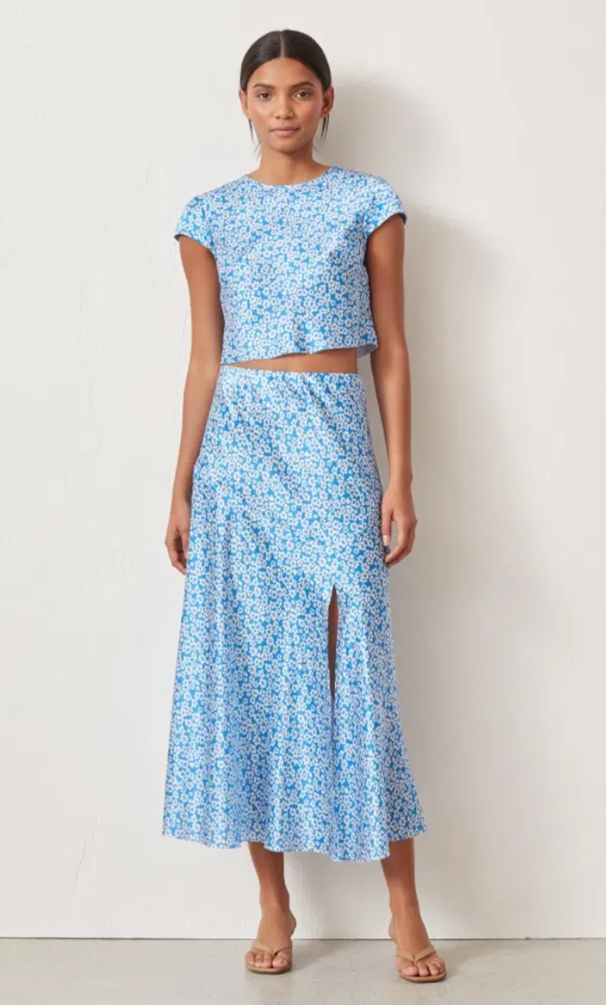 Bec & Bridge Alizee Top and Skirt Set Blue Size 10 for rent on The Volte - main image