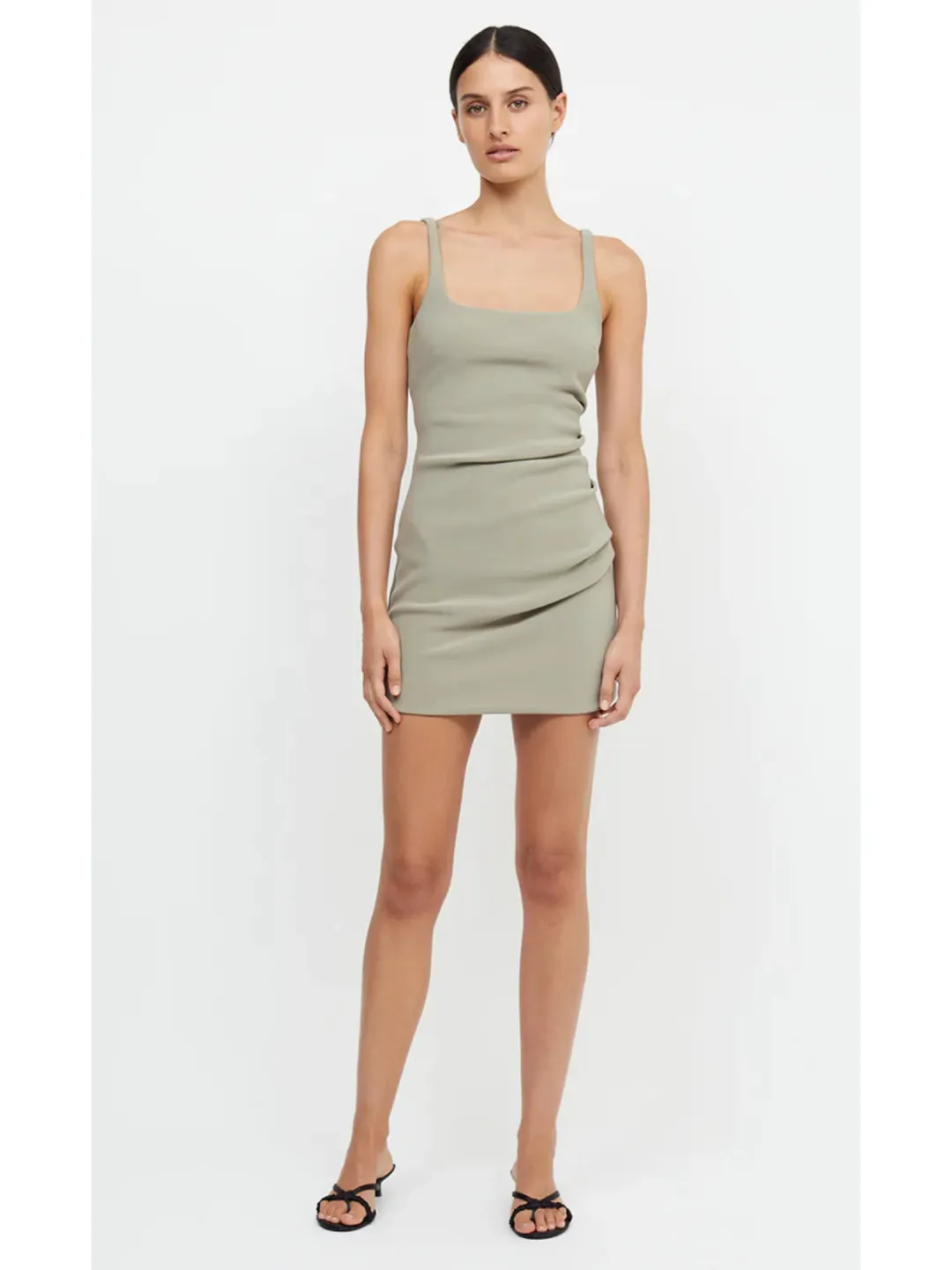 Bec & Bridge Karina Mini Dress Sage Size AU 6 for rent on The Volte - main image