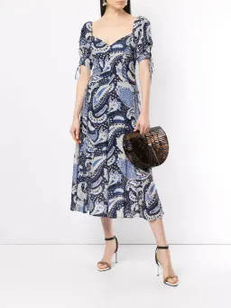 Alice McCall Paisley Midi Dress Blue/Print Size 8  for rent on The Volte - image 1