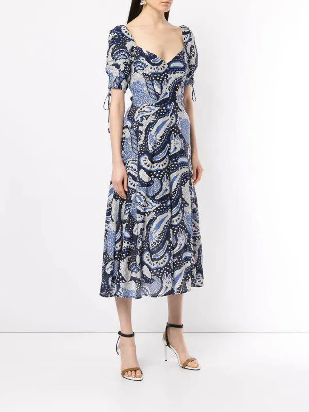 Alice McCall Paisley Midi Dress Blue/Print Size 8  for rent on The Volte - main image