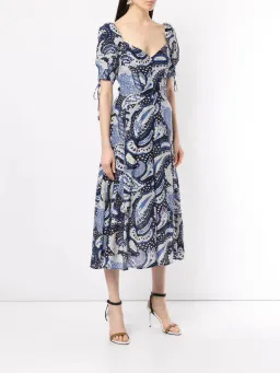 Alice McCall Paisley Midi Dress Blue/Print Size 8  for rent on The Volte - image 2