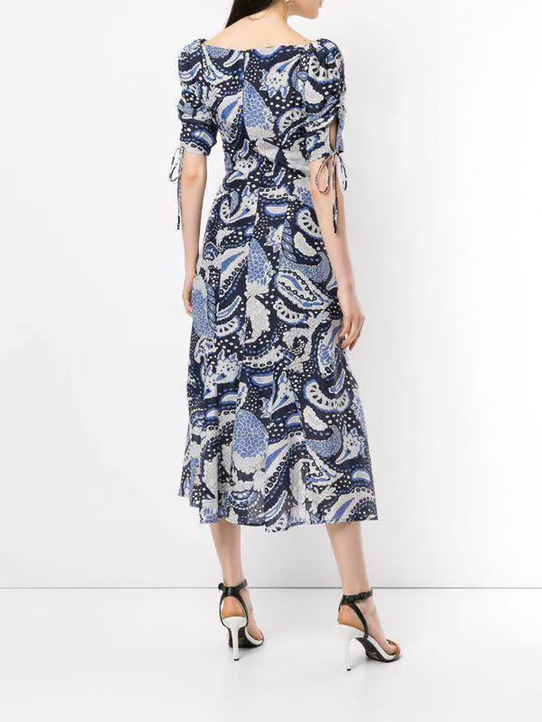 Alice McCall Paisley Midi Dress Blue/Print Size 8  for rent on The Volte - main image