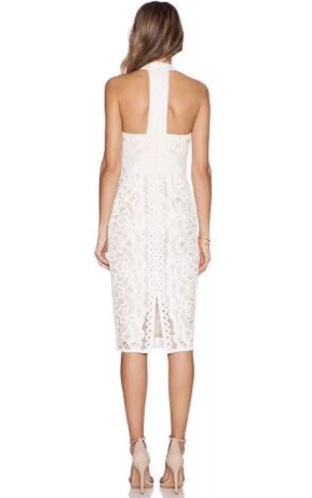 Lover the label poppy rose halter dress for rent on The Volte - main image