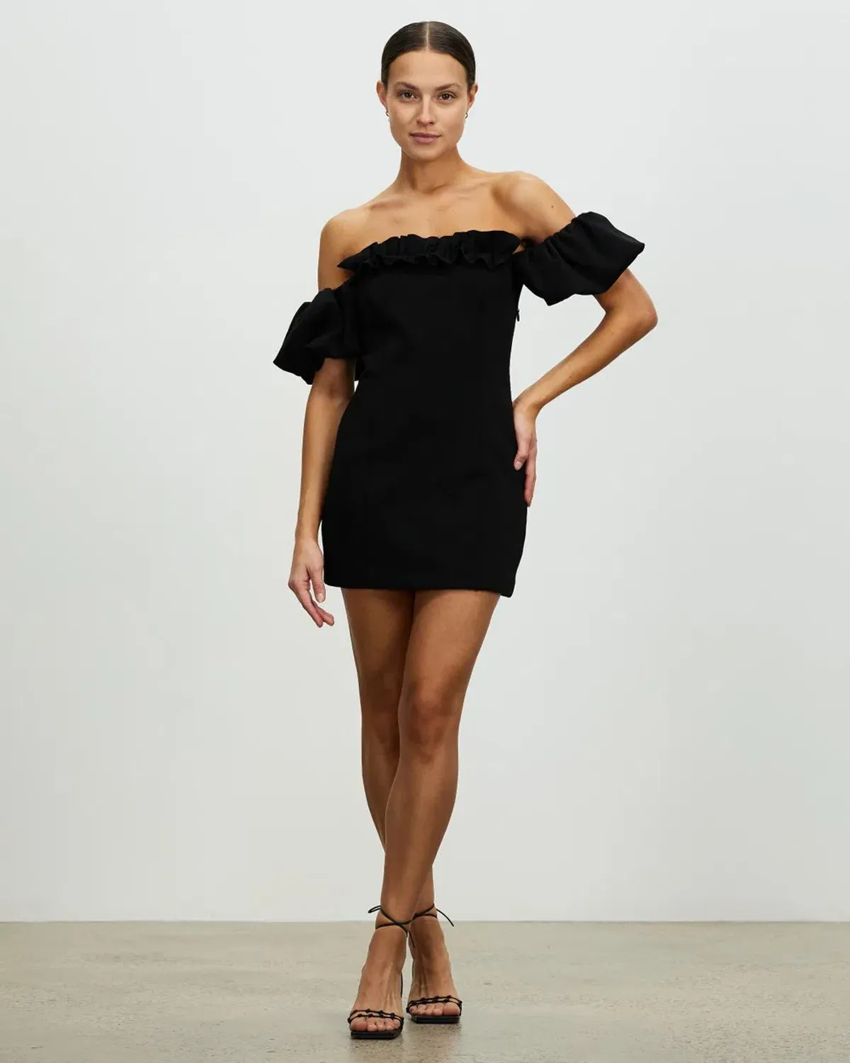 Lover Nicoletta Mini Dress Black Size AU 12  for rent on The Volte - main image