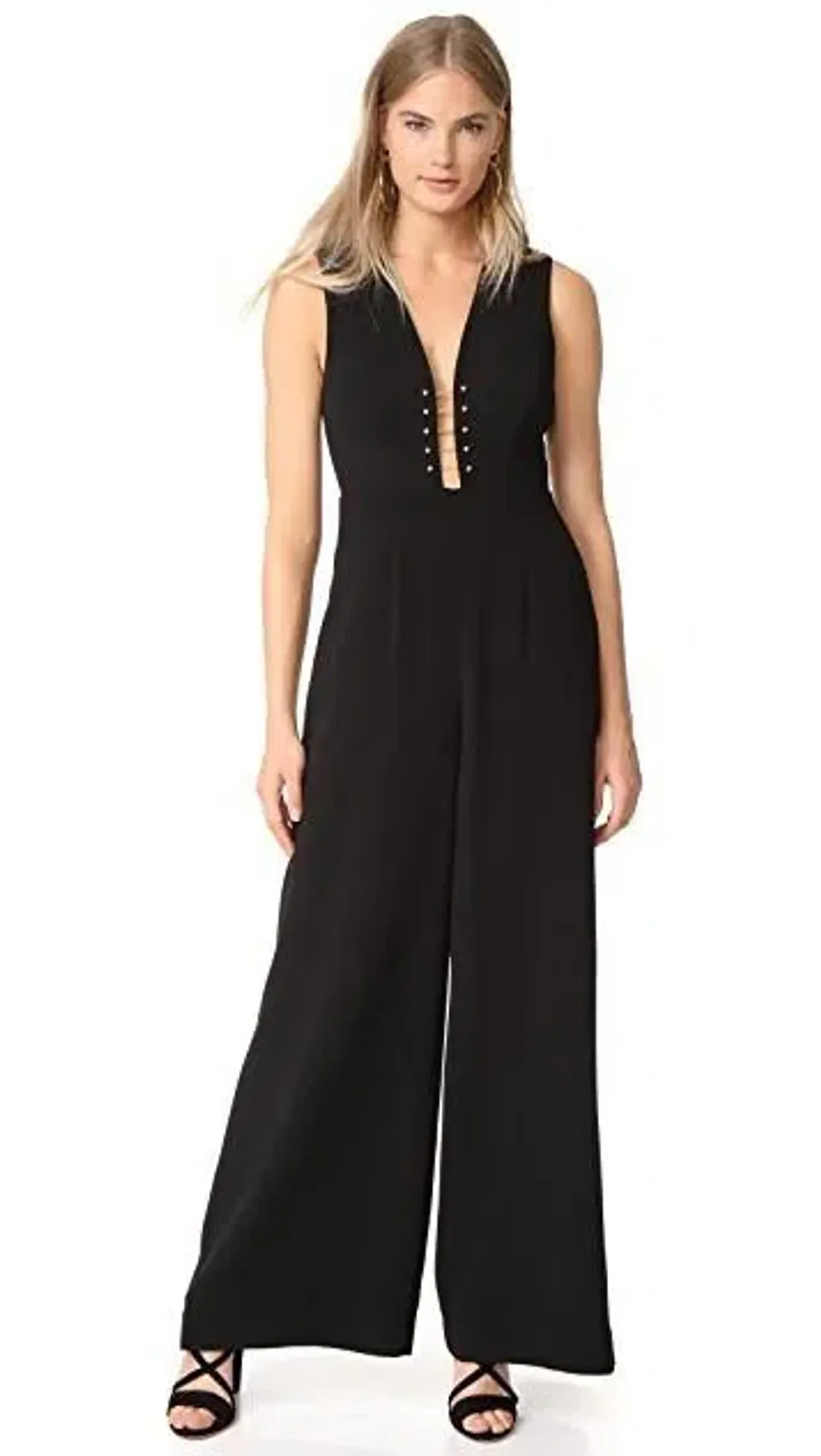 Zimmermann Baton Jumpsuit Black Size AU 6 for rent on The Volte - main image