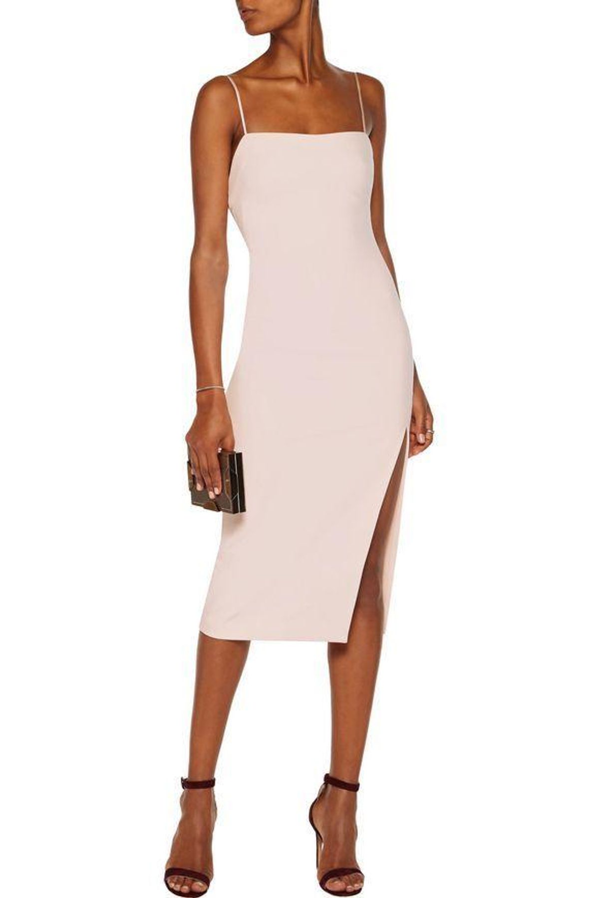 Cinq a Sept Cairen Midi Dress Blush Size 8 for rent on The Volte - main image