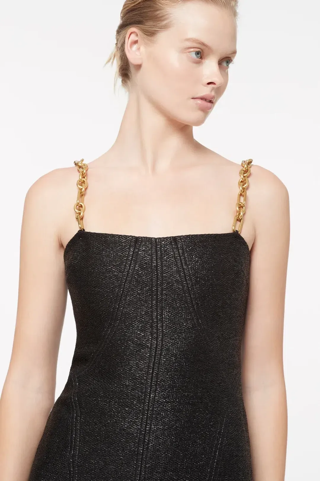 Manning Cartell Neo Classic Mini Dress with Chain Black Size 8 / S for rent on The Volte - main image