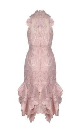 Thurley Waterlily Midi Dress Nude Size 10 for rent on The Volte - image 5