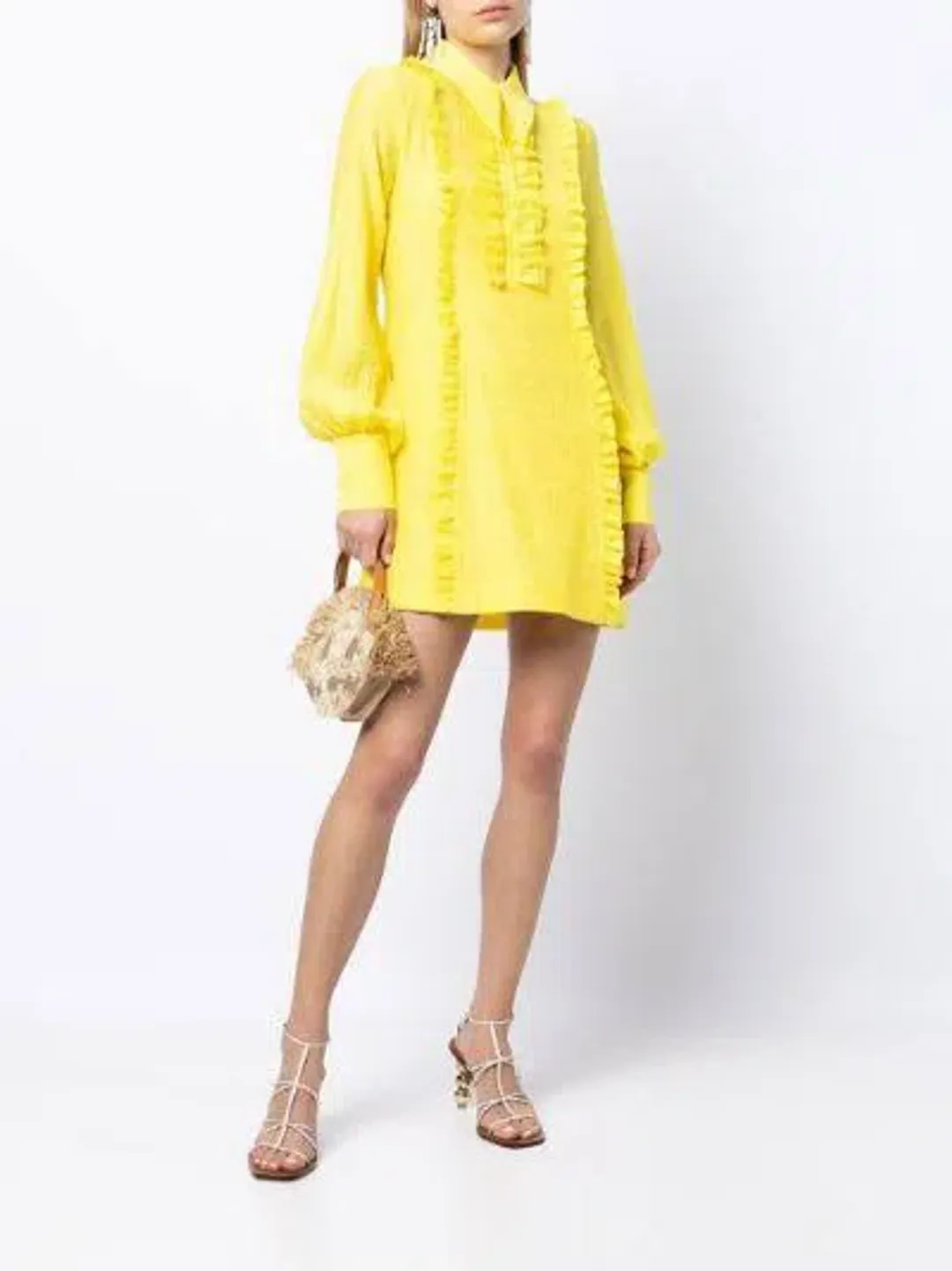 Alice McCall Lover Girl Mini Dress Yellow Size 8 for rent on The Volte - main image
