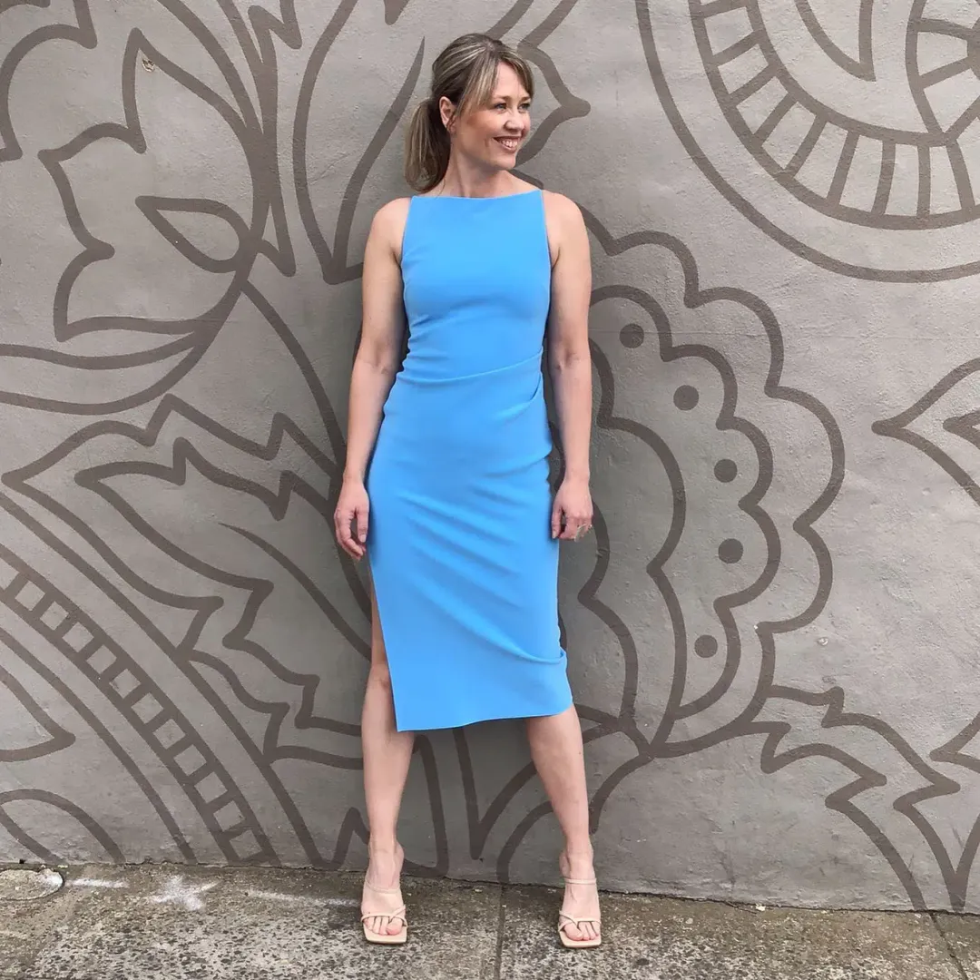 Bec & Bridge Arlette Dress Blue Size 6 for rent on The Volte - main image