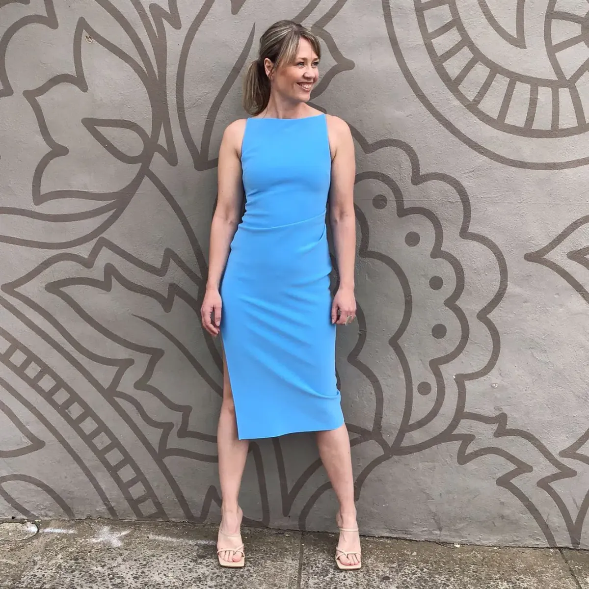 Bec & Bridge Arlette Dress Blue Size 6 for rent on The Volte - main image