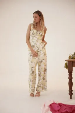 Acler Exeter Jumpsuit Floral Size 12  for rent on The Volte - image 3
