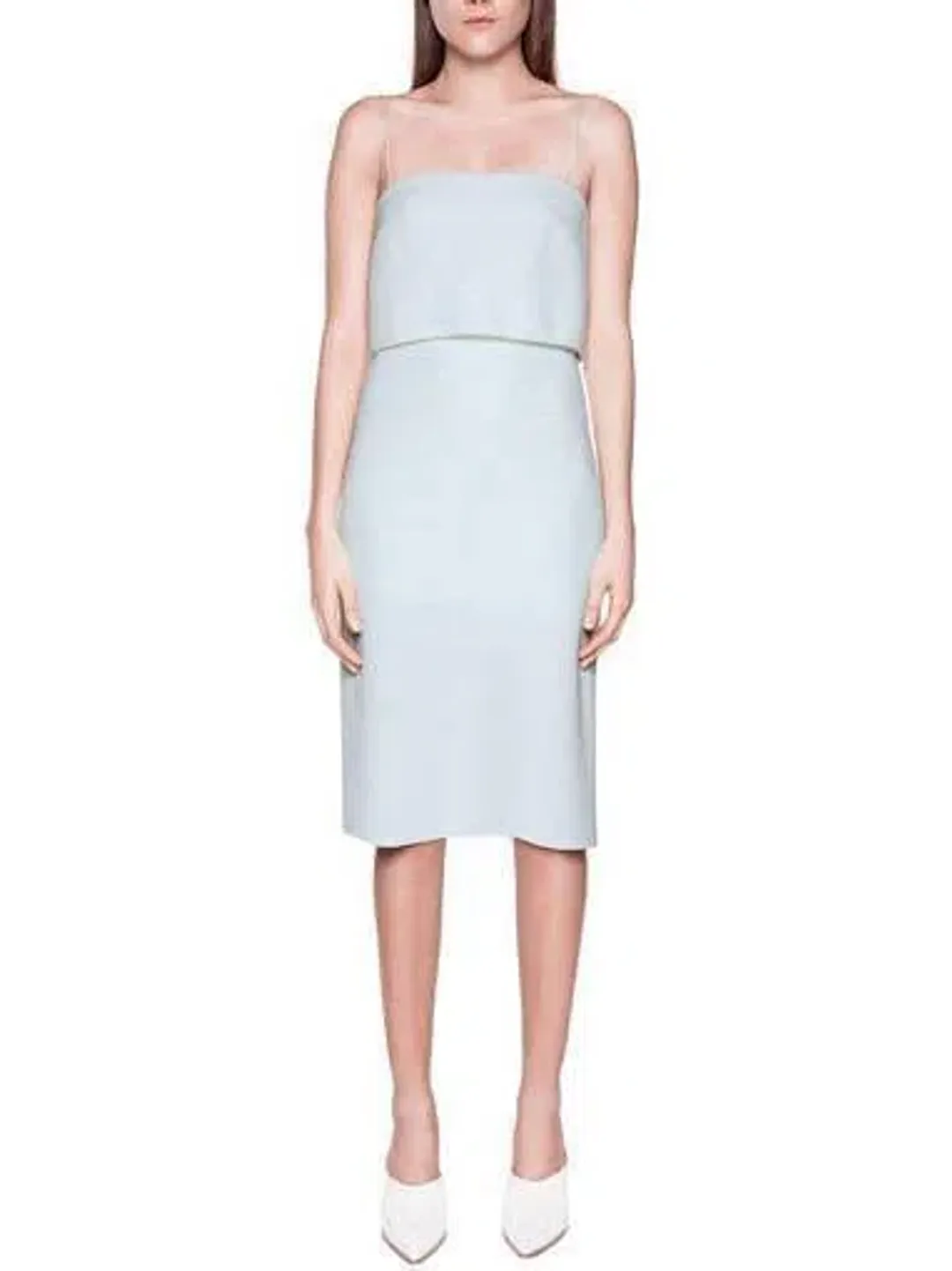 Dion Lee Blue Column Midi Dress Blue Size AU 6 for rent on The Volte - main image