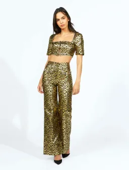 Alice McCall The Night Cat Pant Gold Size AU 6 for rent on The Volte - image 2