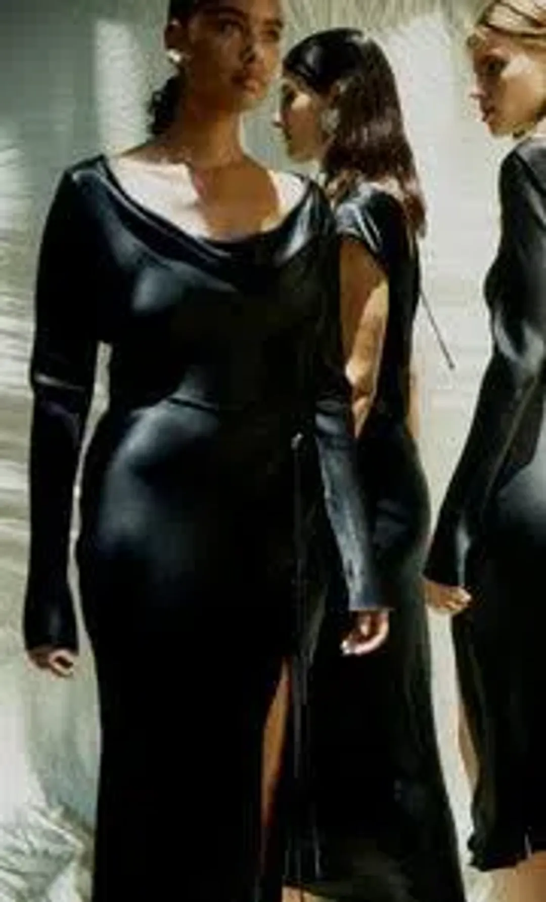 Bec & Bridge Long Sleeve Moondance Dress Maxi Black Size AU 12 for rent on The Volte - main image