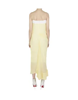 Christopher Esber Waffled Hem Dress Yellow AU 6 for rent on The Volte - image 2