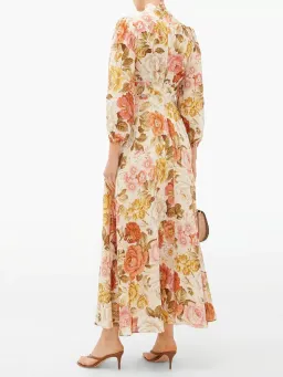 Zimmermann Bonita Floral Print Maxi Dress Size 0/AU 8 for rent on The Volte - image 3
