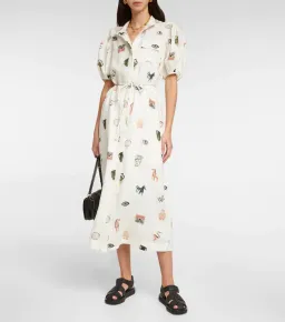 Alemais Hera Midi Shirt Dress Print Size 14 for rent on The Volte - image 1
