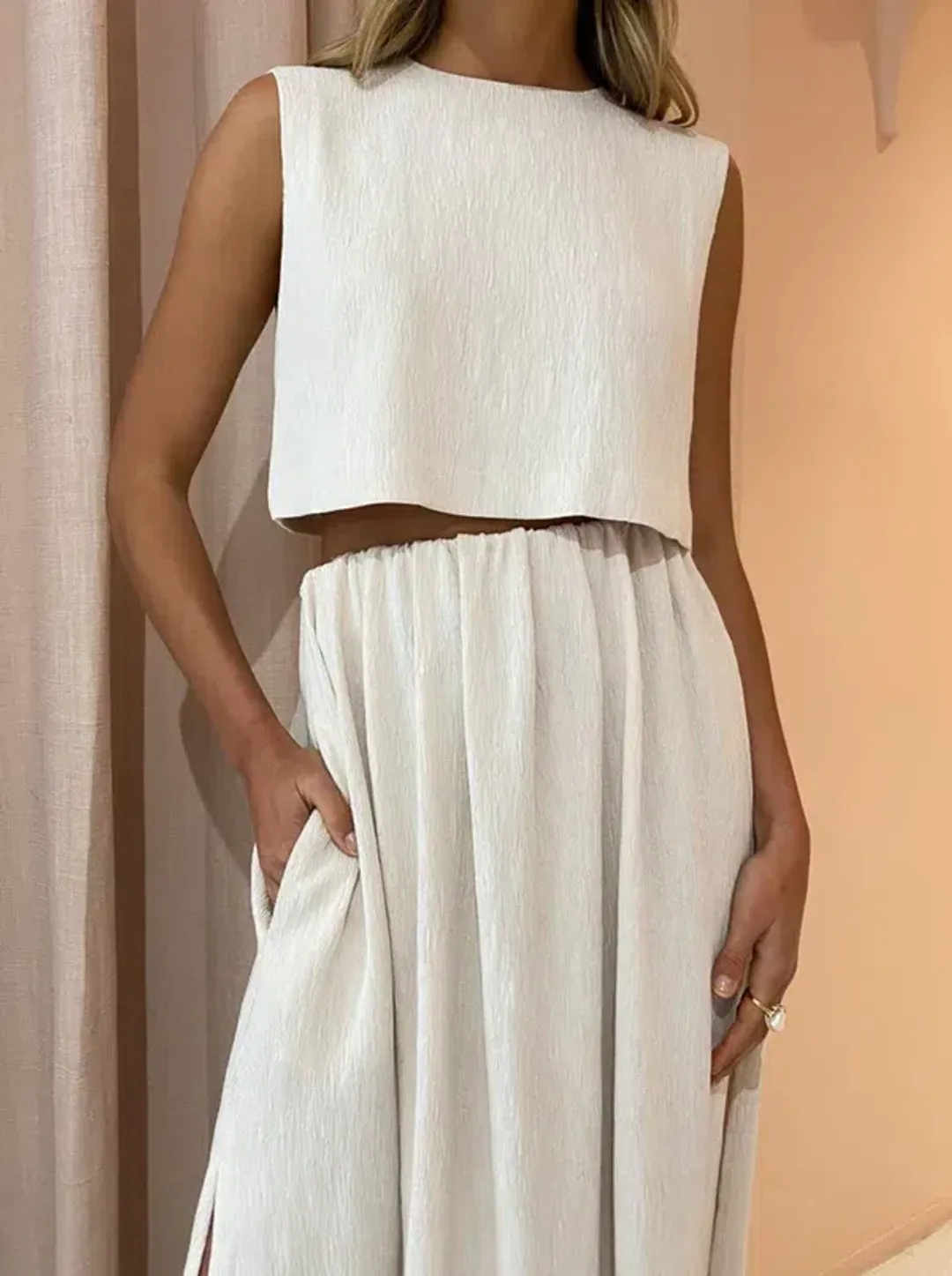 Camilla and Marc Marcia Set Ivory Size 14 for rent on The Volte - main image