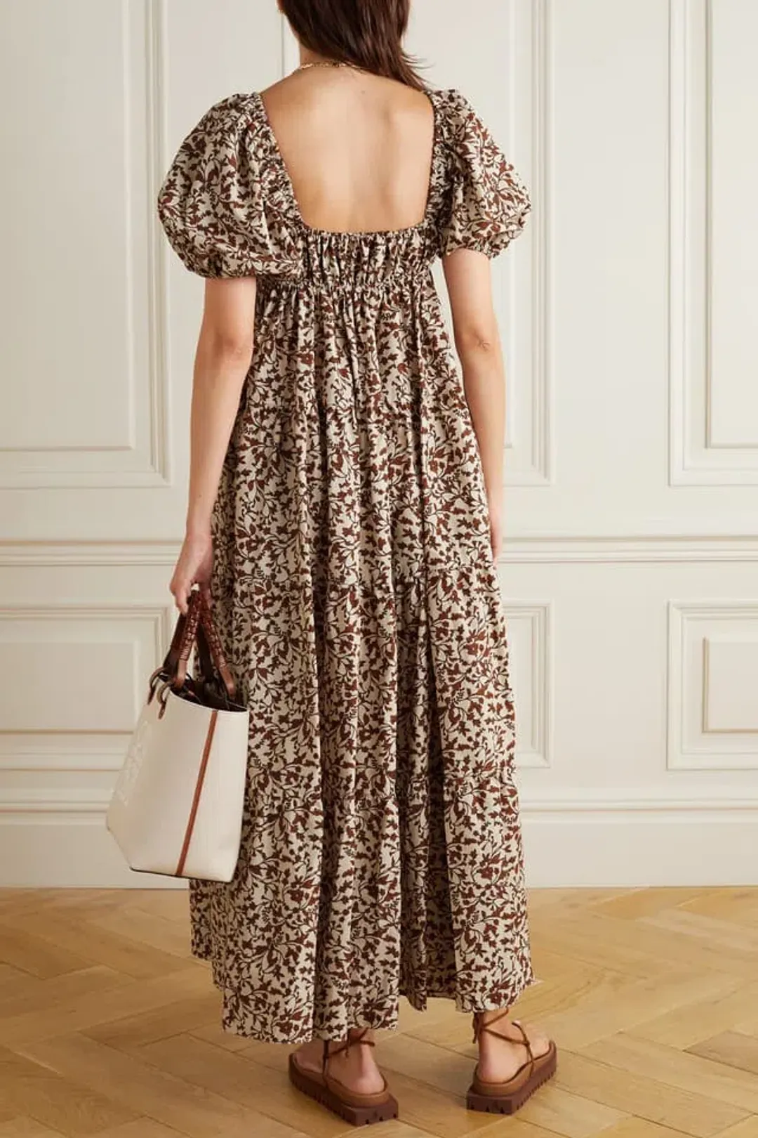 Mattaeu Cotton Poplin Maxi Dress  Floral Size 14 for rent on The Volte - main image