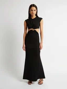 Christopher Esber Distorted Split Quartz Dress Black Size 8 for rent on The Volte - image 1