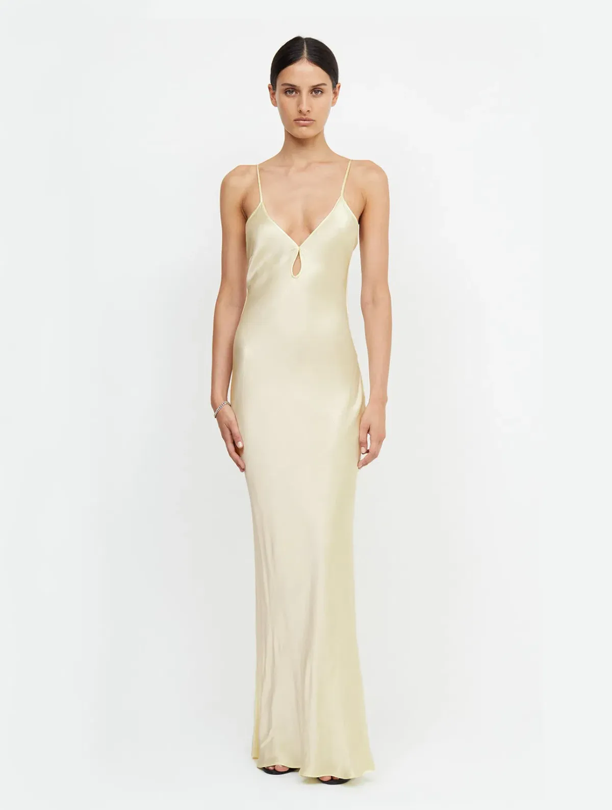 Bec & Bridge Cedar City Maxi Dress Ice Yellow Size 6  for rent on The Volte - main image